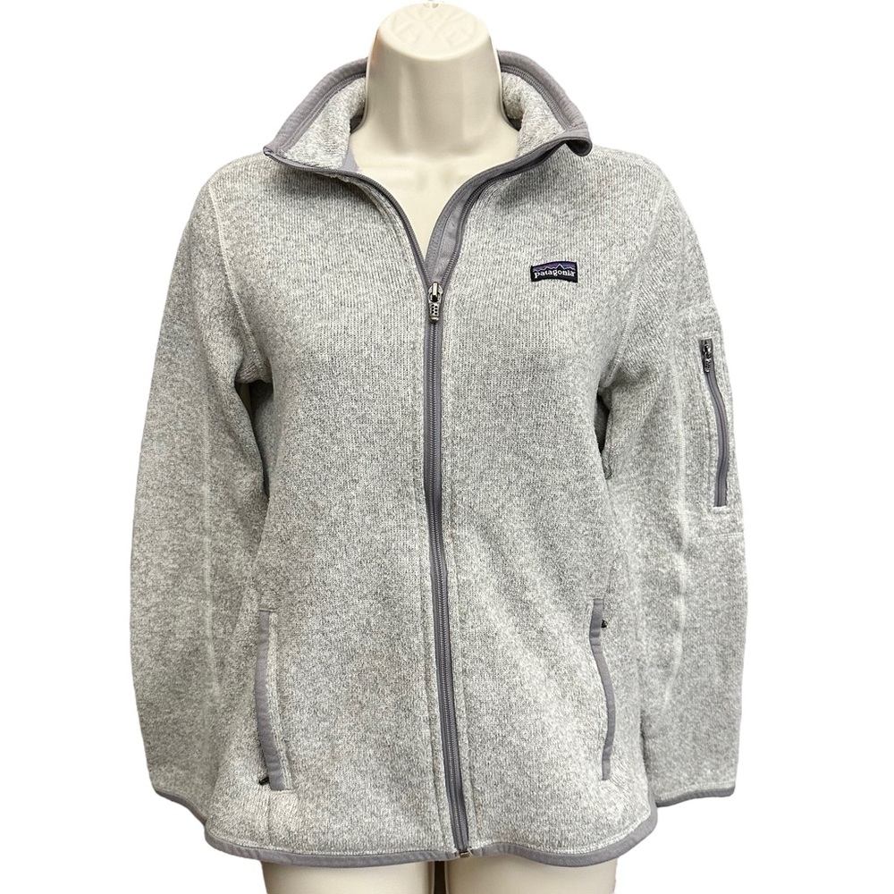Patagonia Women’s Better Sweater Jacket Birch White Size S Gray Hiking Outdoors